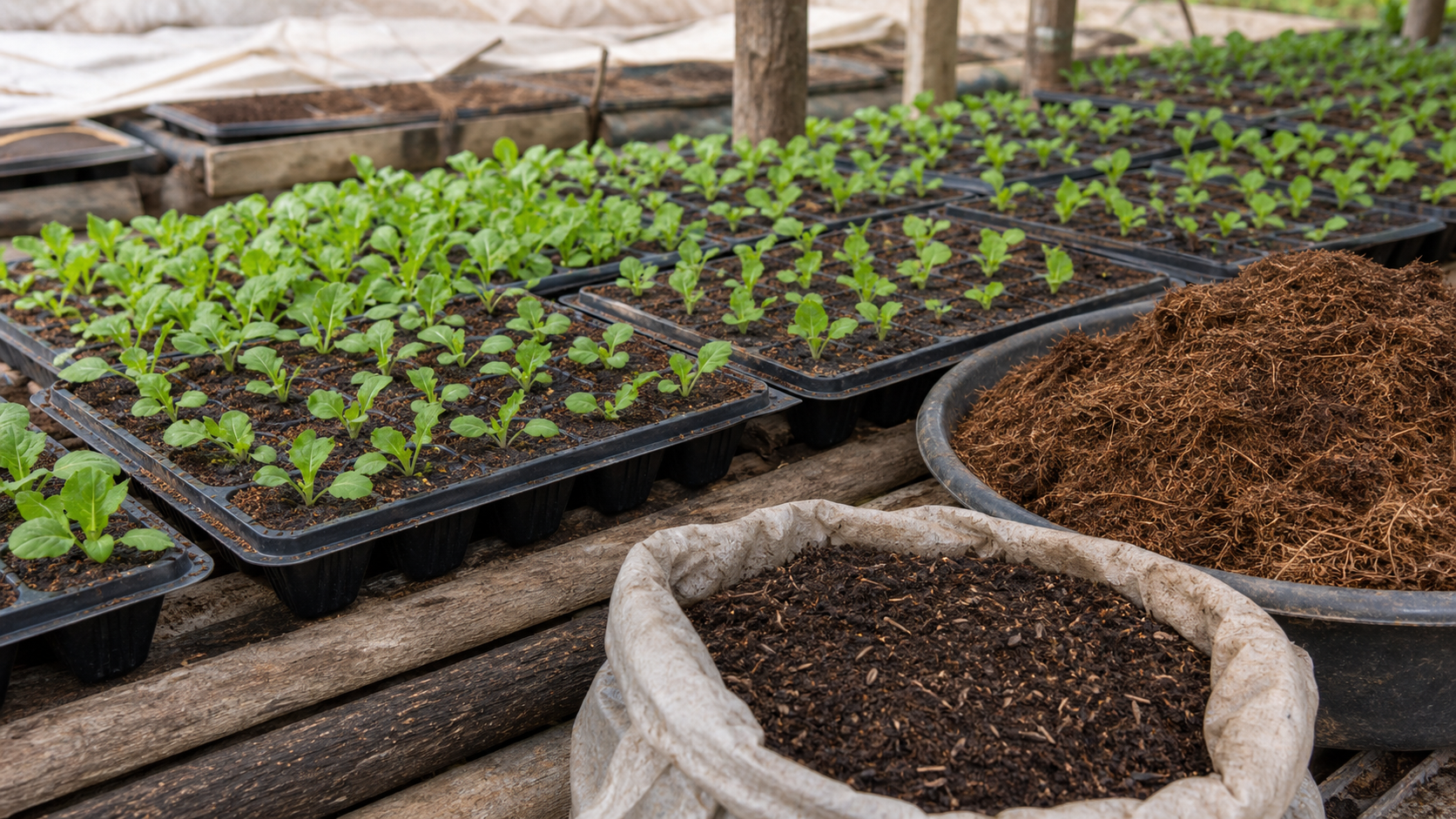 Embrapa apresenta substrato Coquita para cultivo de mudas