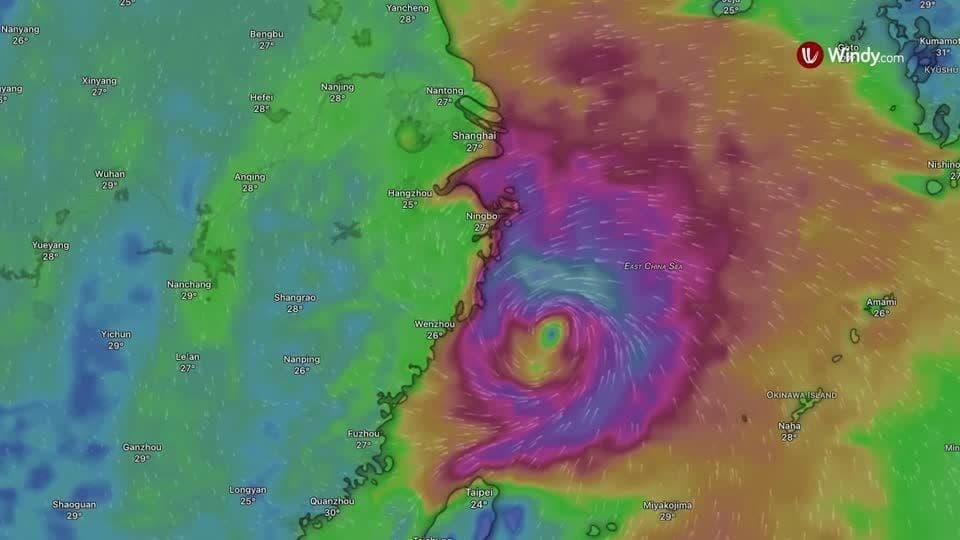 Tufão Dolphin se aproxima da China causando evacuação e riscos