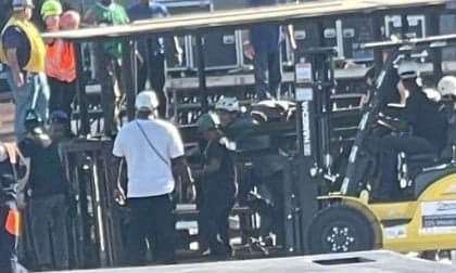 Acidente fatal marca montagem de palco para show de Shakira