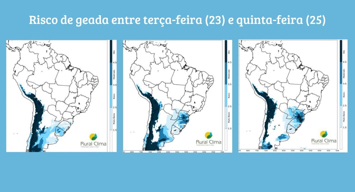 Inverno traz forte queda de temperatura e geadas pelo Brasil