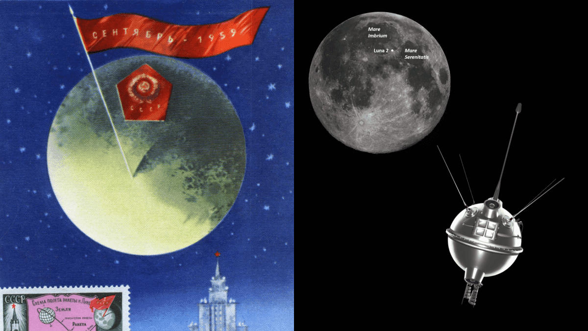 Luna 2 e a marca da União Soviética na Lua