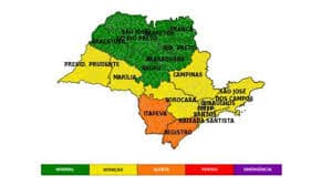 Aviso sobre calor extremo e tempestades no interior com possibilidade de incêndio