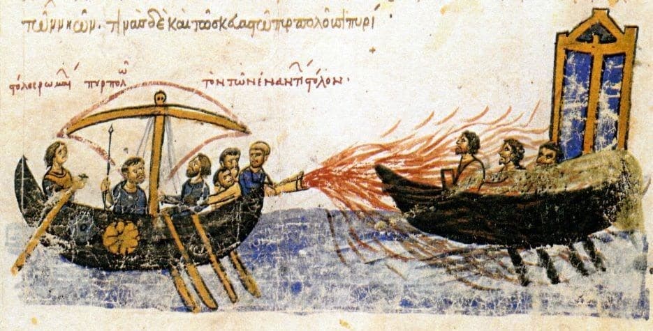 O fogo grego: A arma secreta que dominou as batalhas navais bizantinas