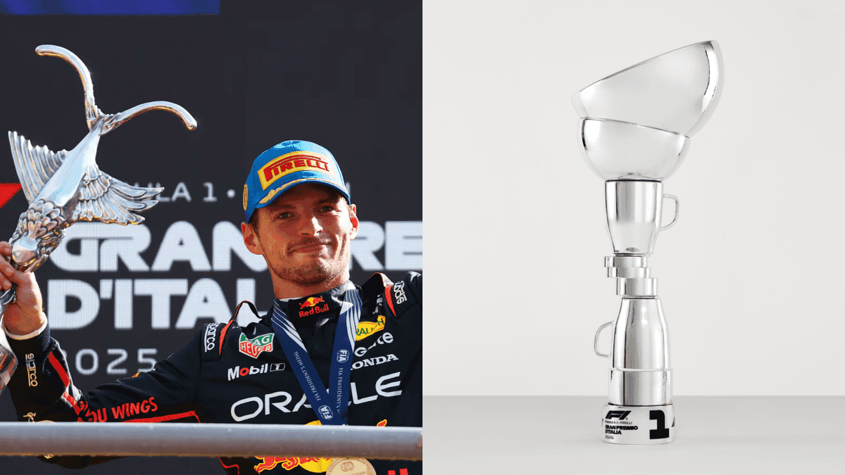 Troféu do GP da Itália causa polêmica com design inusitado