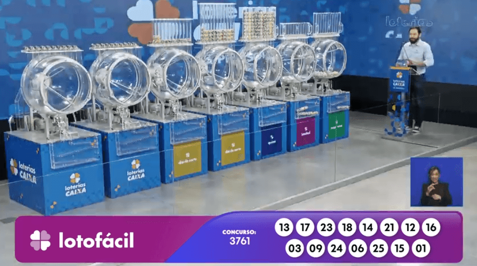 Resultado da Lotofácil 3761: veja os 15 números sorteados nesta quinta-feira