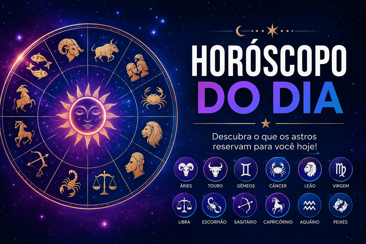 Horóscopo do dia: veja as previsões para os 12 signos neste domingo (16)