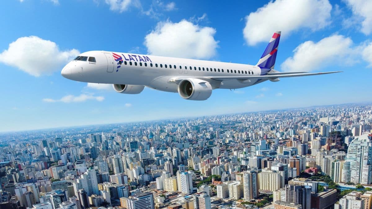 Latam anuncia novos destinos com Embraer E2 a partir de junho