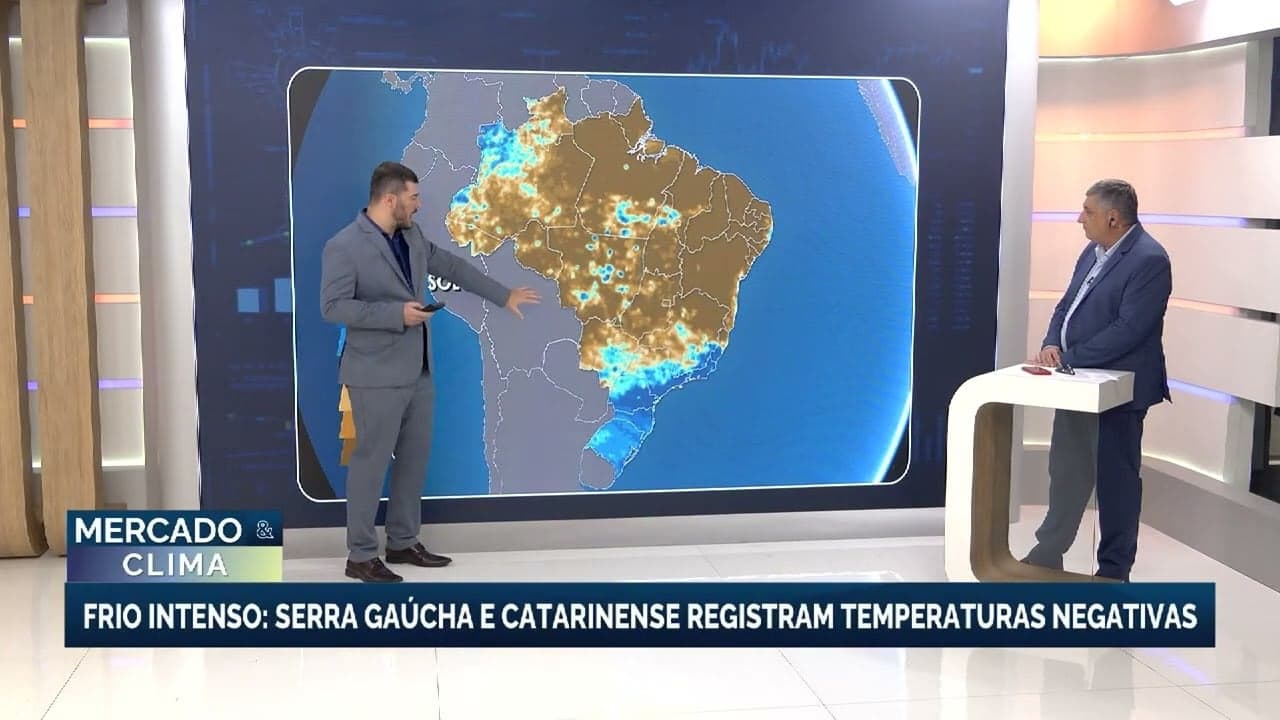 Serra Gaúcha registra neve e temperaturas negativas