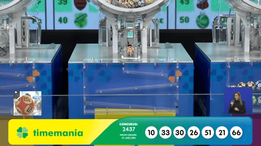 Timemania: veja o resultado de hoje, quinta-feira, no concurso 2437