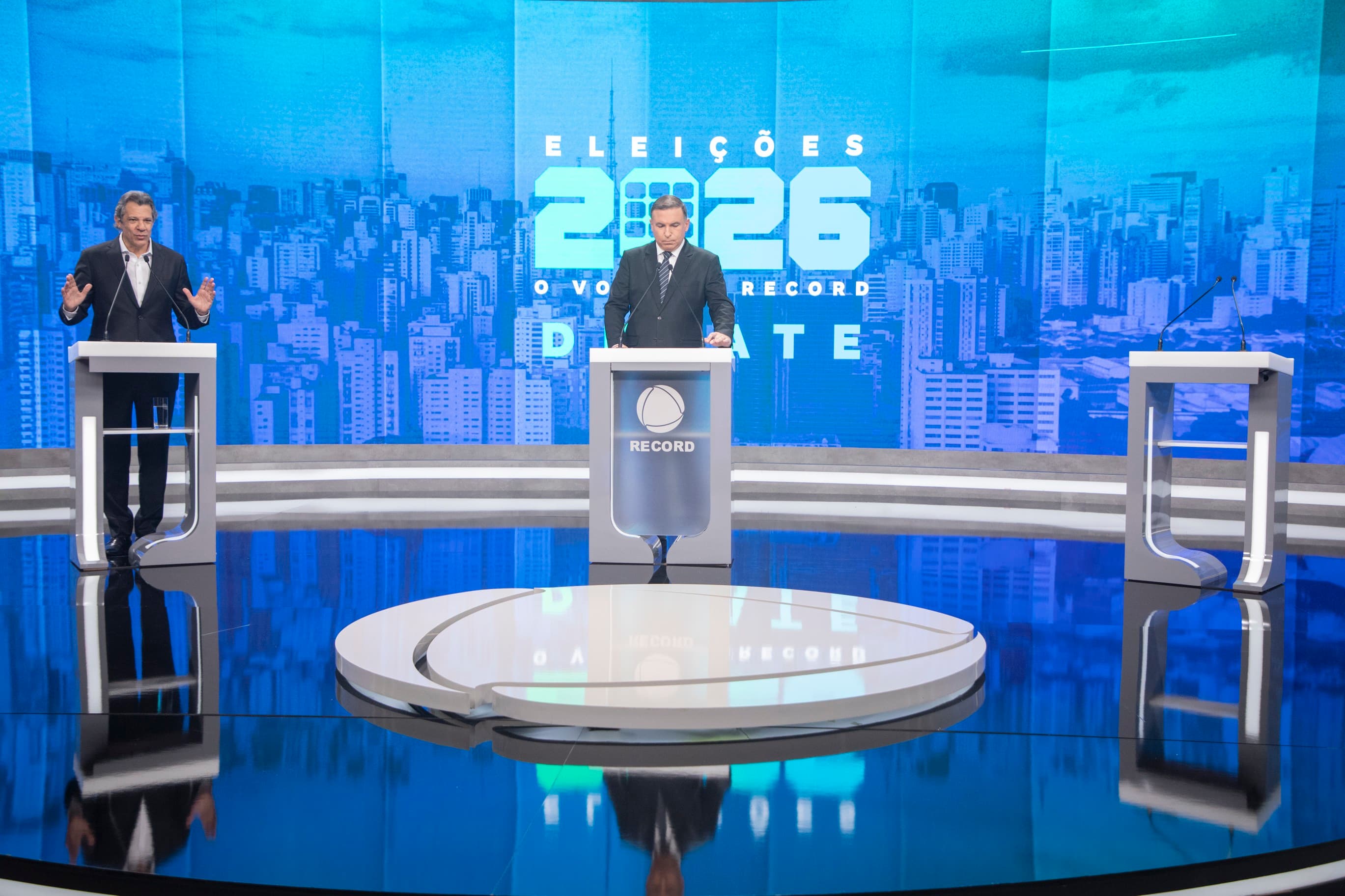 Haddad critica ausência de Tarcísio em debate e defende propostas para SP