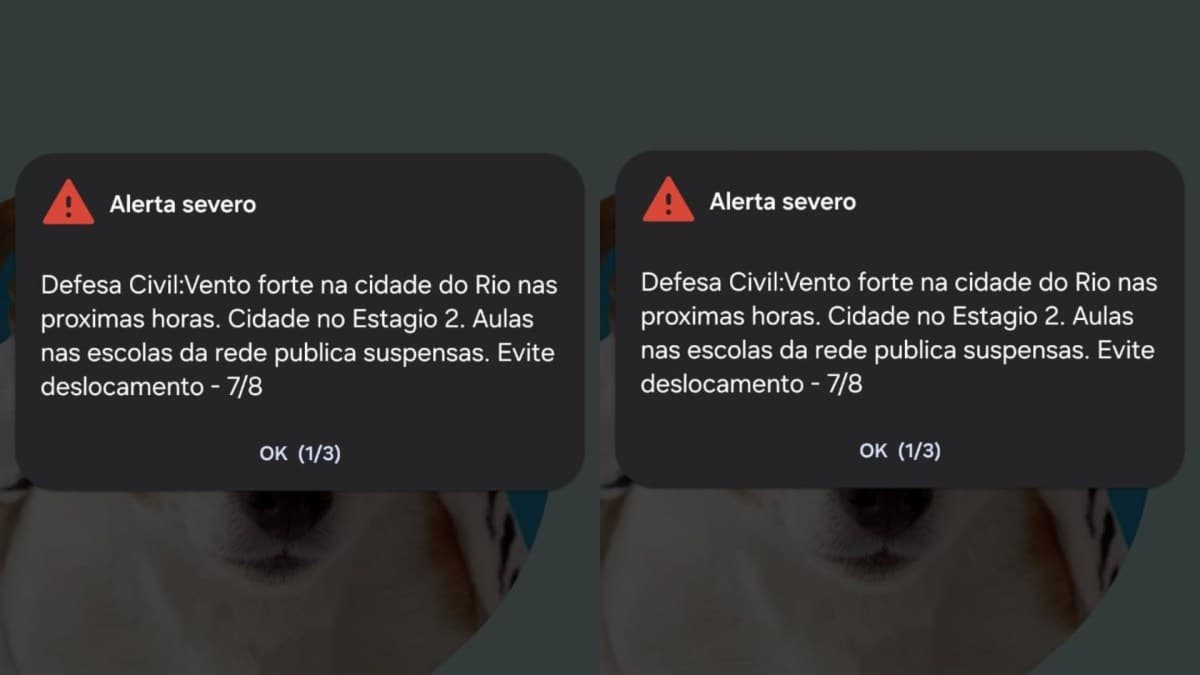 Rio de Janeiro em alerta para ventos e chuvas intensas