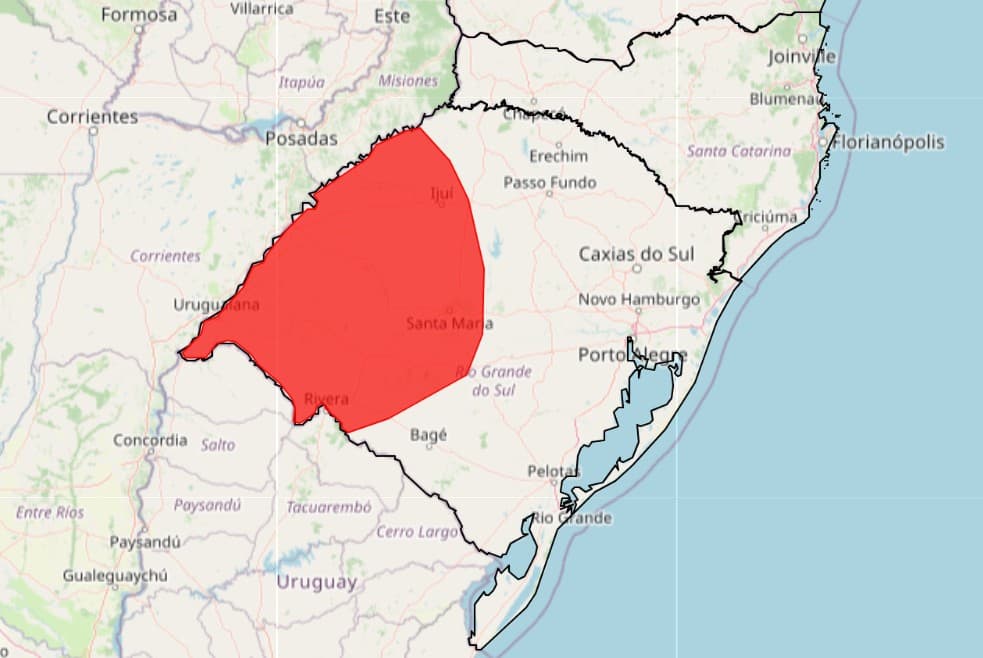 Onda de Calor Alerta Rio Grande do Sul e Regiões Vizinhas