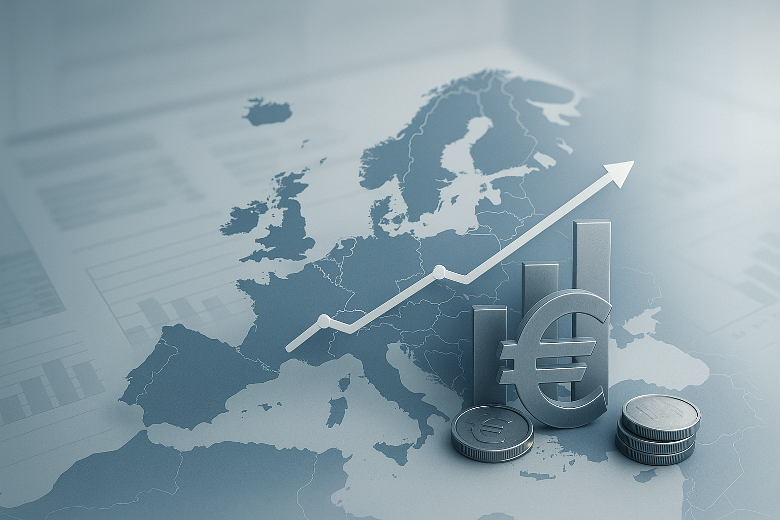 Crescimento do PIB da zona do euro chega a 0,1% no primeiro trimestre