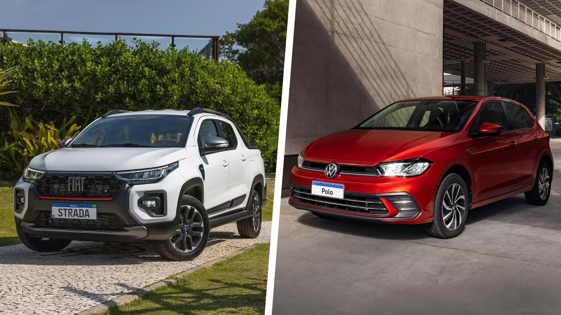 Fiat Strada e Volkswagen Polo domam vendas no Brasil em 2026