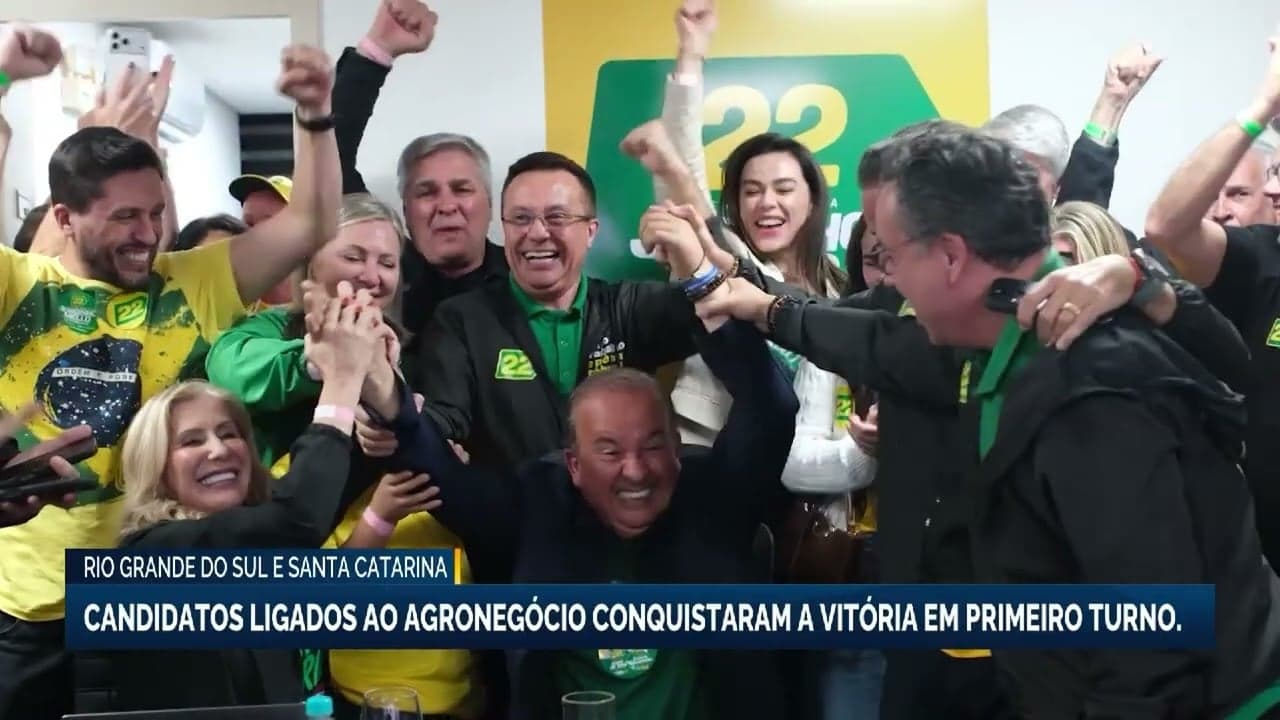 Vitórias do agronegócio nas eleições em RS e SC no primeiro turno