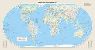 Novo Mapa Mundi: As Surgeções das Dimensões dos Continentes