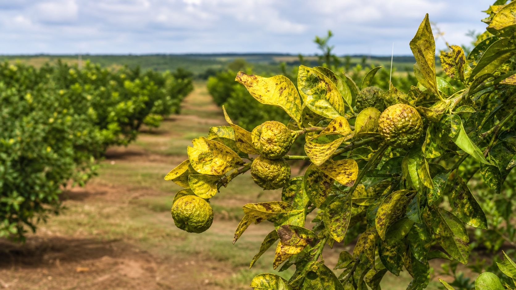 Greening leva a erradicação de 201 plantas cítricas no RS