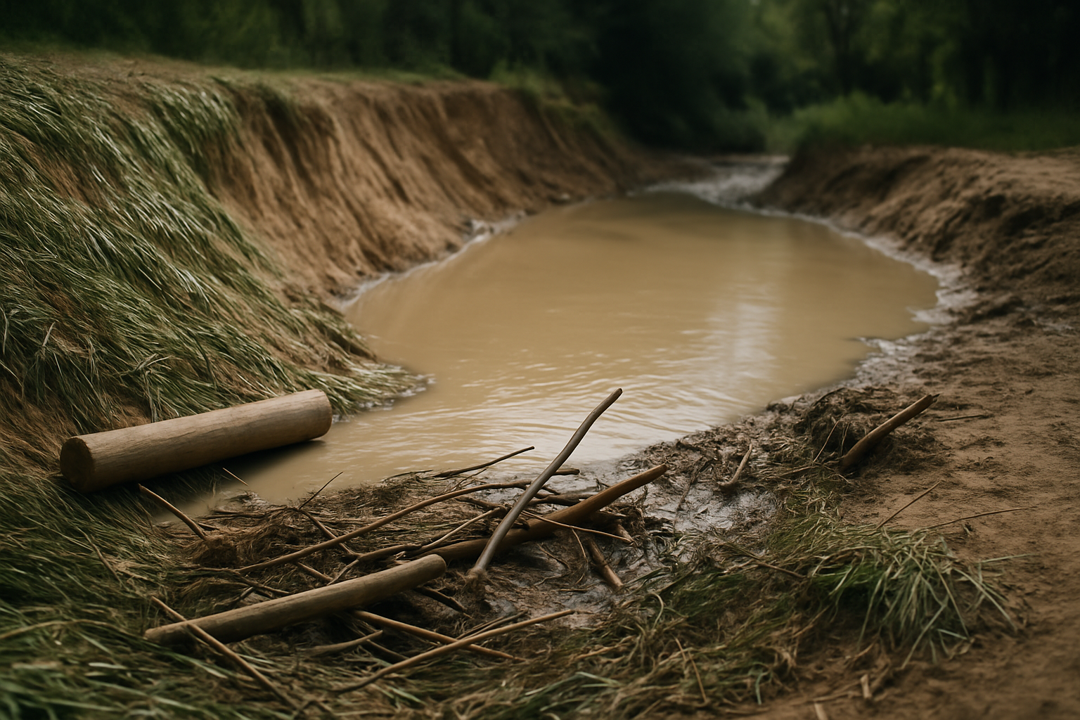 Idosos ficam ilhados após rompimento de lagoa em Itatiaiuçu
