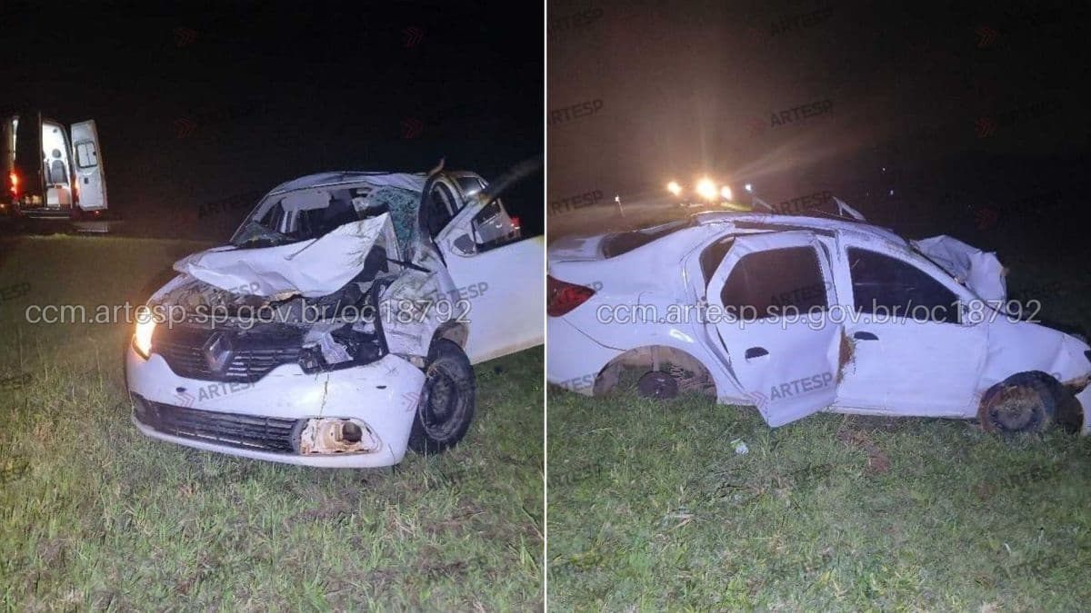 Motorista morre em capotamento na rodovia Castello Branco, SP