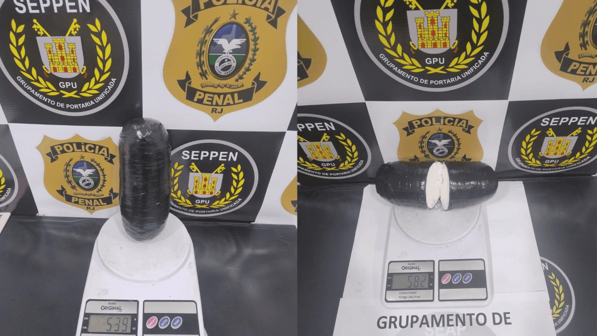 Mulher é presa com cocaína escondida no Complexo de Gericinó