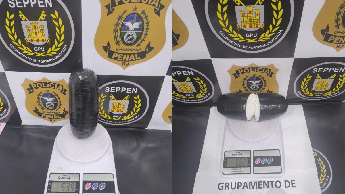 Mulher é presa com cocaína escondida no Complexo de Gericinó