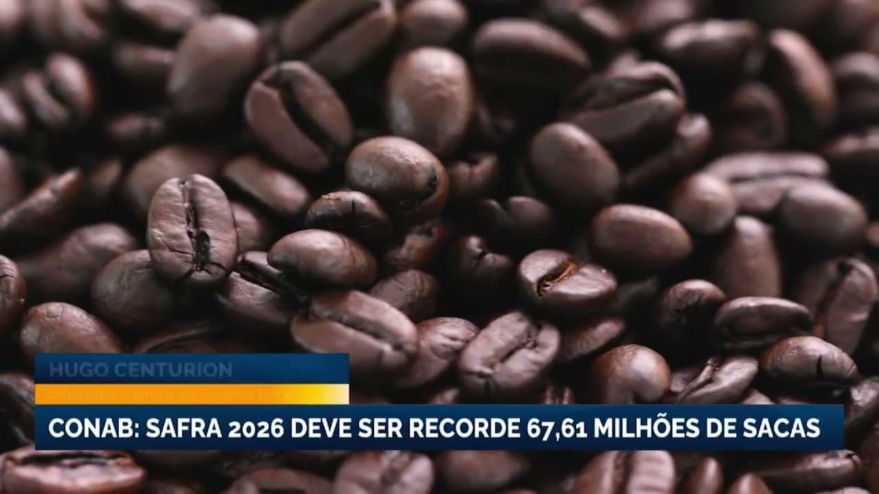 Brasil deve alcançar safra recorde de café em 2026