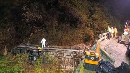 Acidente de ônibus no Equador deixa 14 mortos e 29 feridos