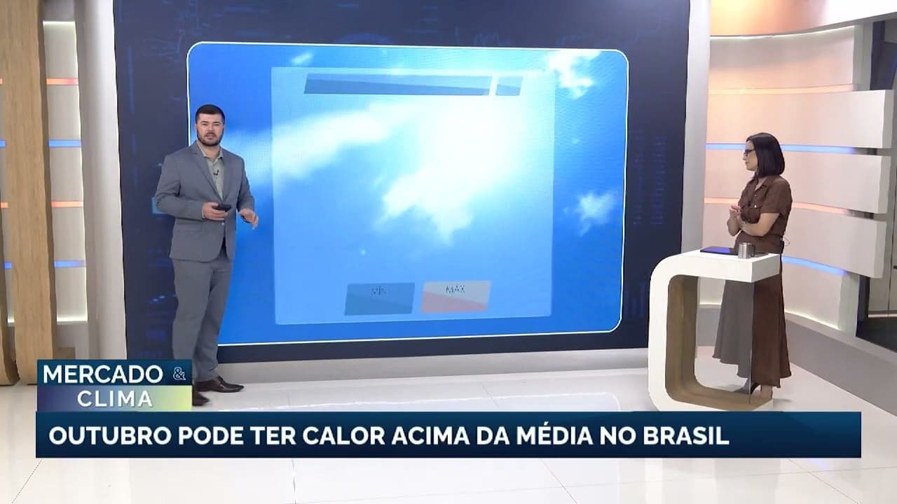 Outubro terá chuvas intensas e temperaturas acima da média no Brasil