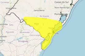 Alerta de Chuva Forte para Hoje no RS