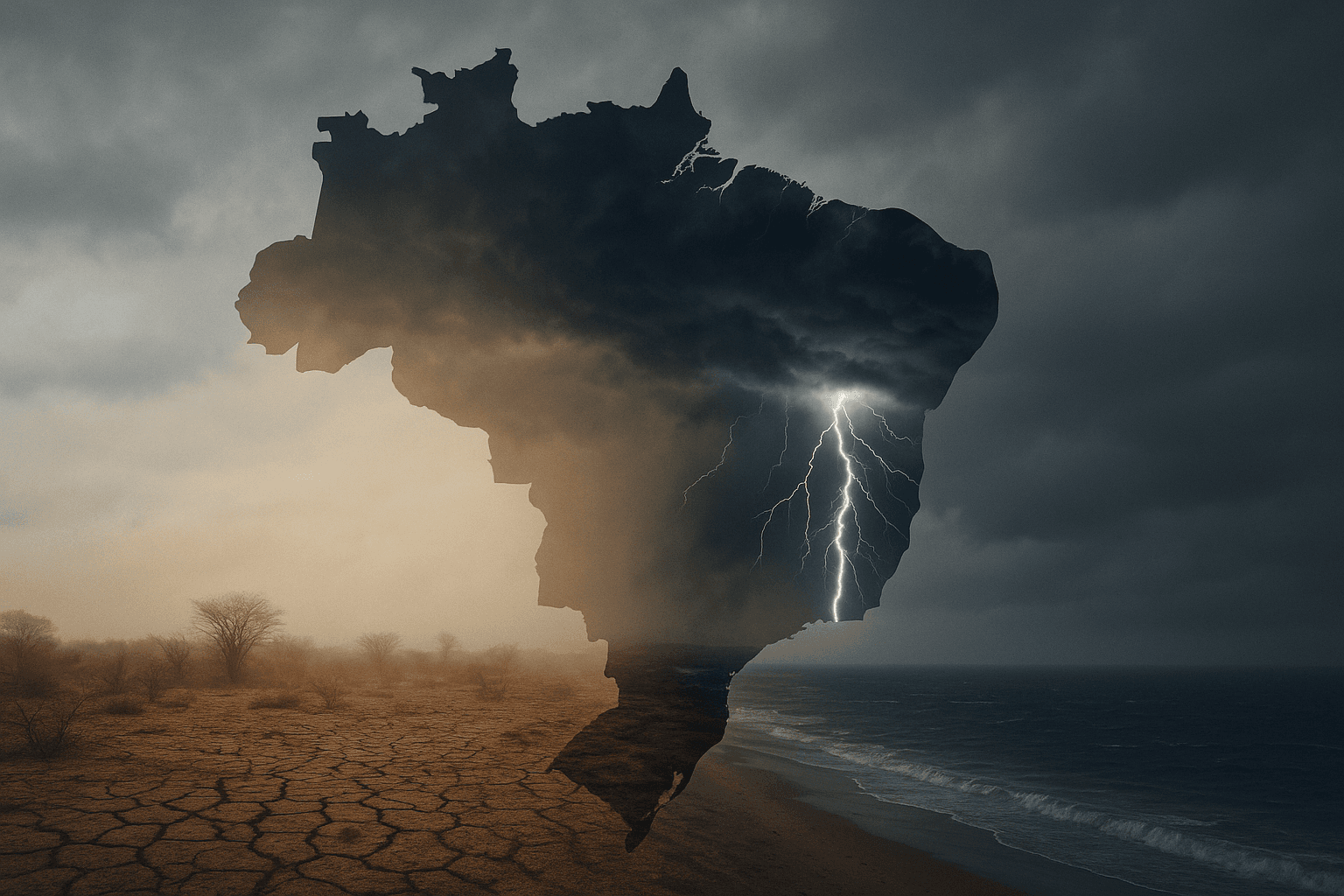 Inmet alerta para tempestades em várias regiões do Brasil nesta quinta-feira