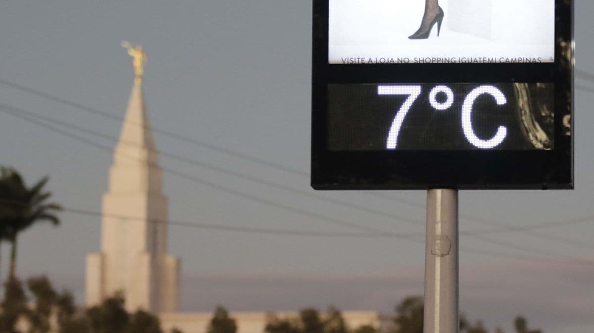 Frio intenso registra recordes de temperatura no Sul e Sudeste