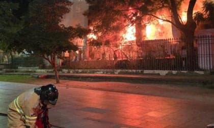 Incêndio no Touring Club do Rio é controlado sem vítimas