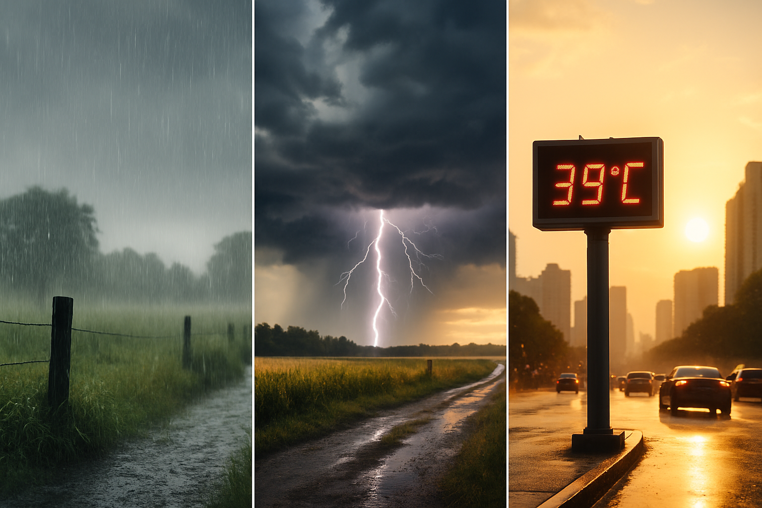 Previsão de Temporais e Calor Para o Fim de Semana no Brasil