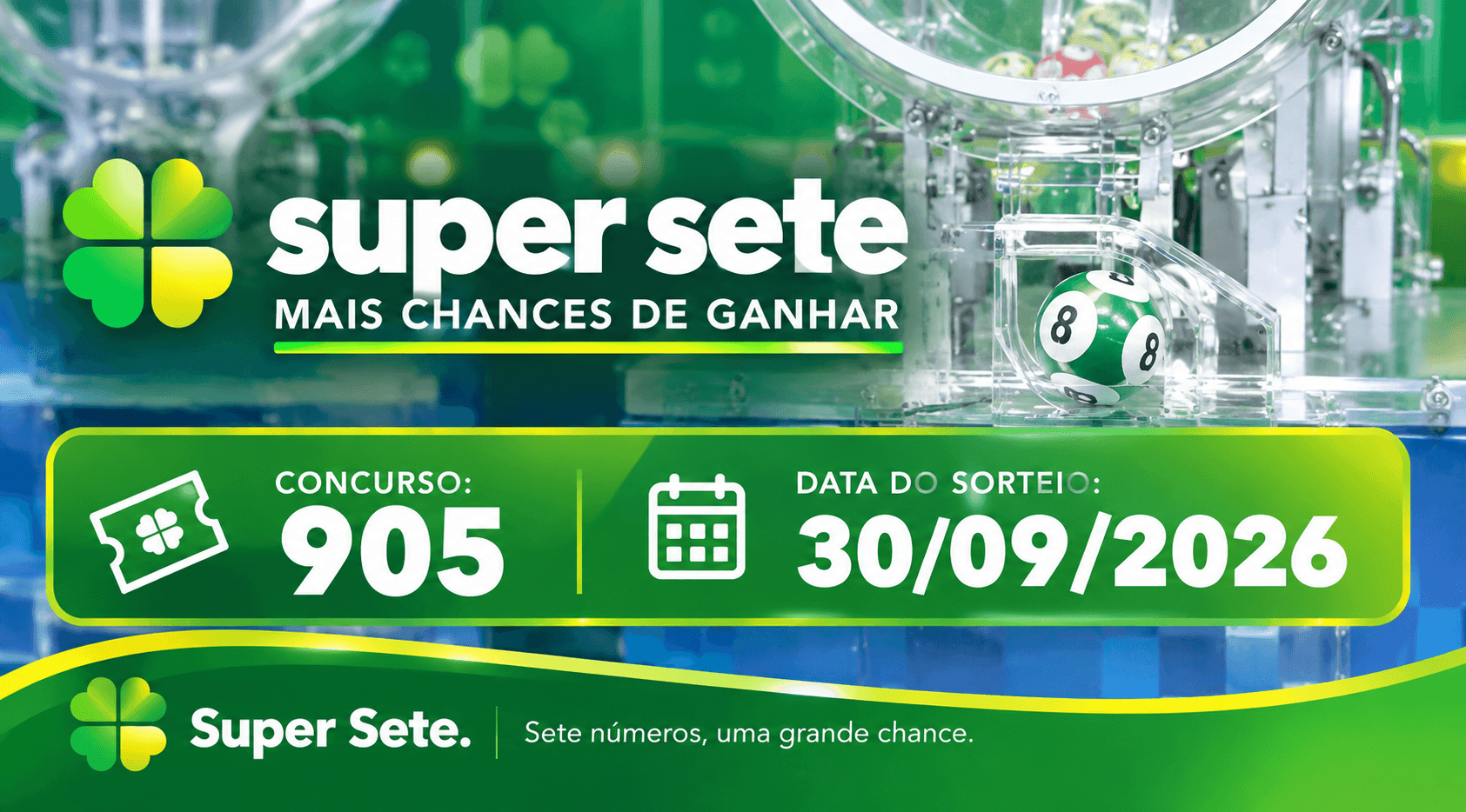 Resultado do Super Sete de hoje: veja os números sorteados no concurso 905