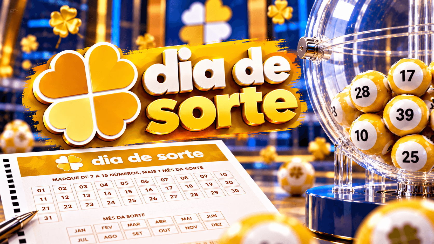 Resultado do Dia de Sorte hoje (26/10): veja os números sorteados no concurso 1332 e o Mês da Sorte