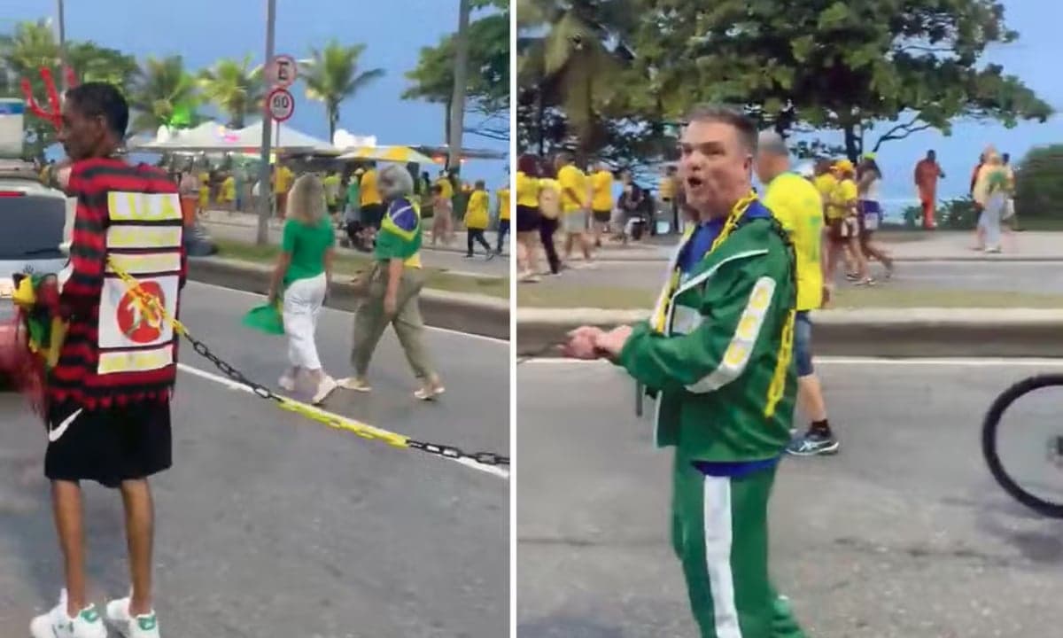 Polícia Civil investiga ato de campanha com homem acorrentado no Rio