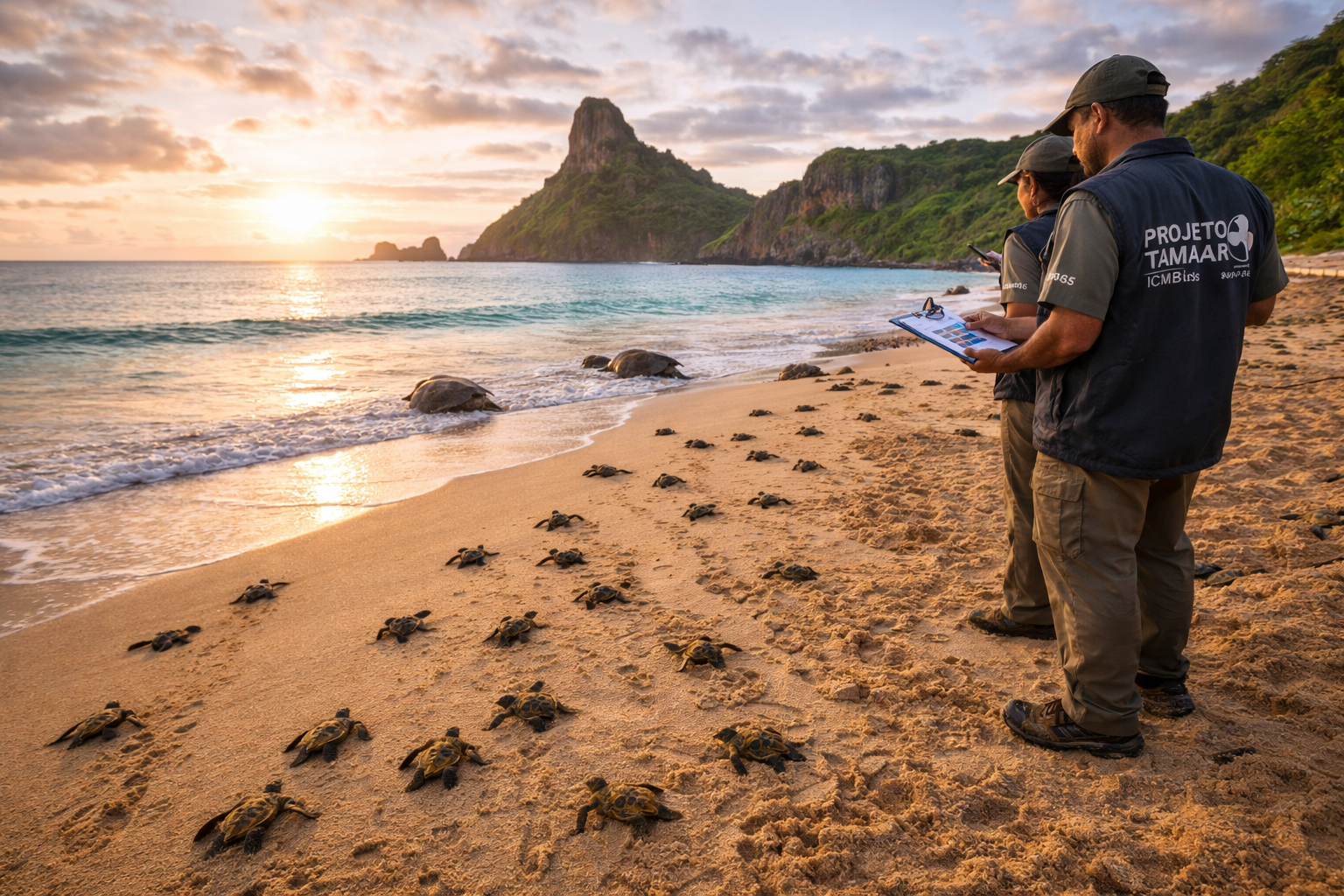 Temporada de desova da tartaruga-verde em Fernando de Noronha bate recorde histórico