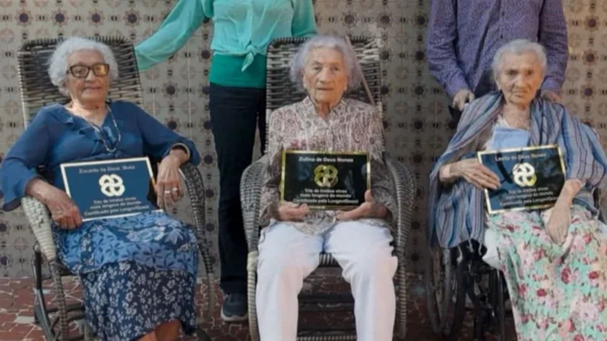 Irmãs brasileiras entram para o Guinness como trio mais longevo do mundo