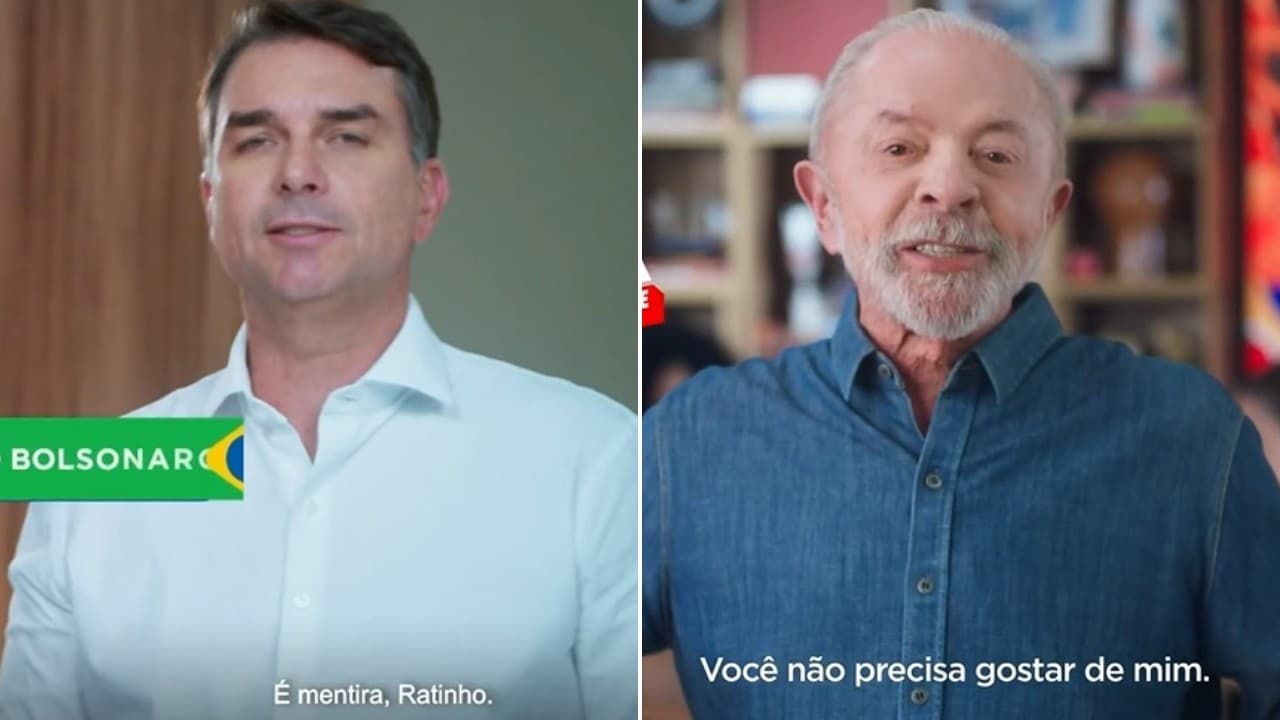 Flávio Bolsonaro e Lula se confrontam no horário eleitoral deste sábado