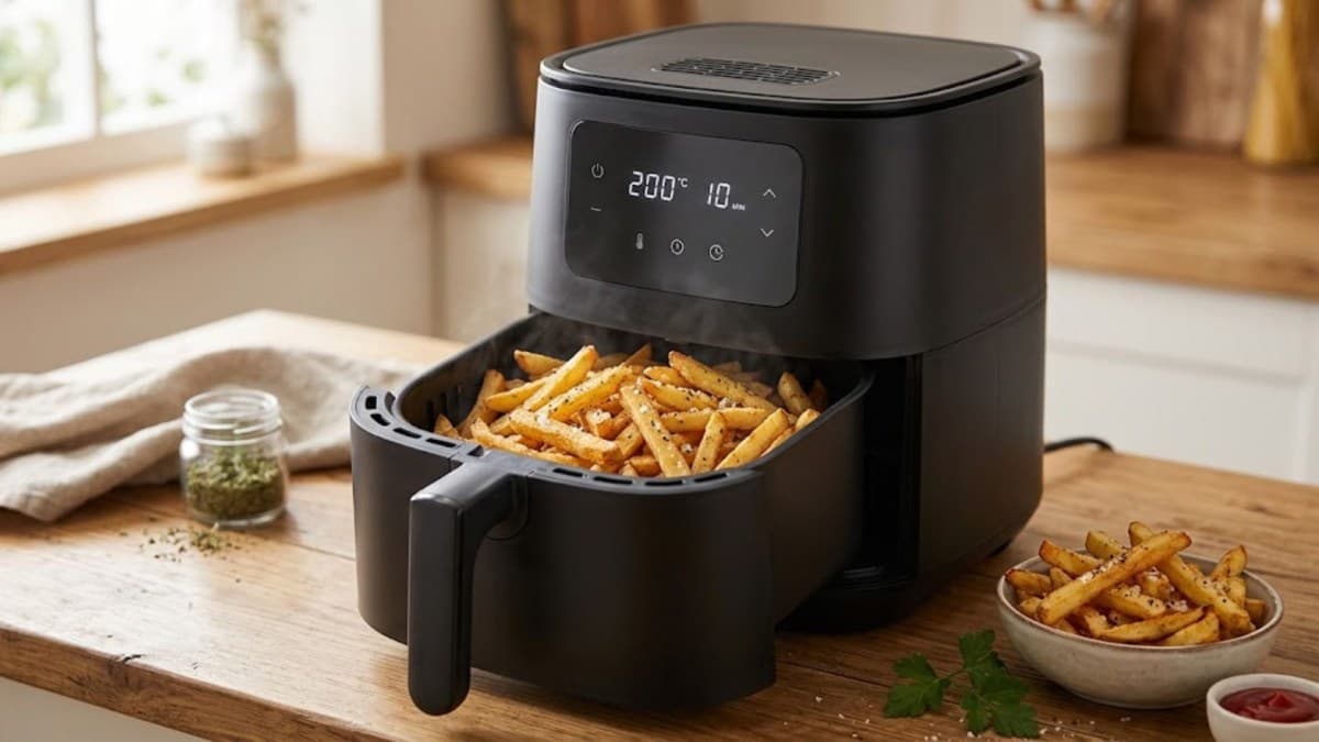 Método inova preparo de batatas fritas na air fryer em três etapas