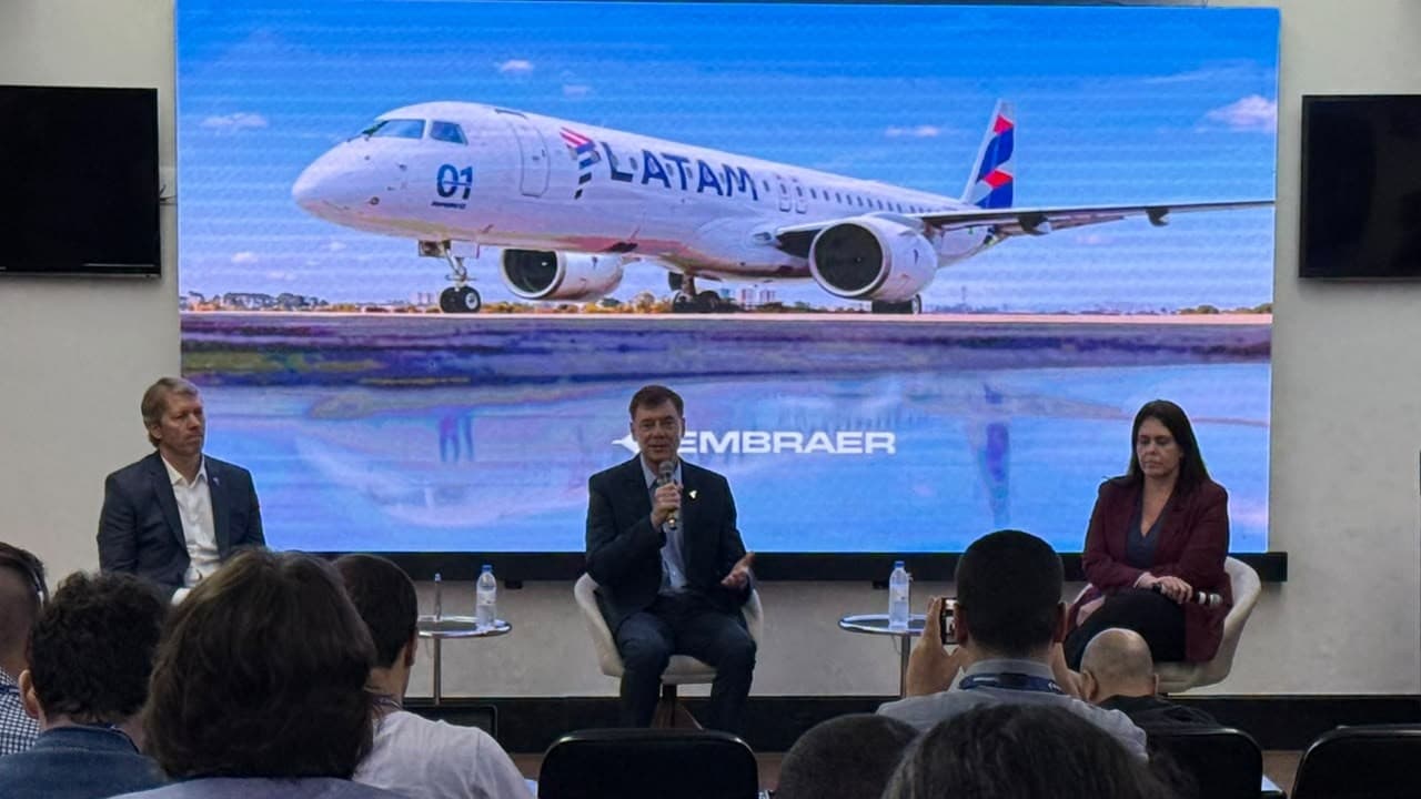 Latam recebe seu primeiro avião E195-E2 da Embraer