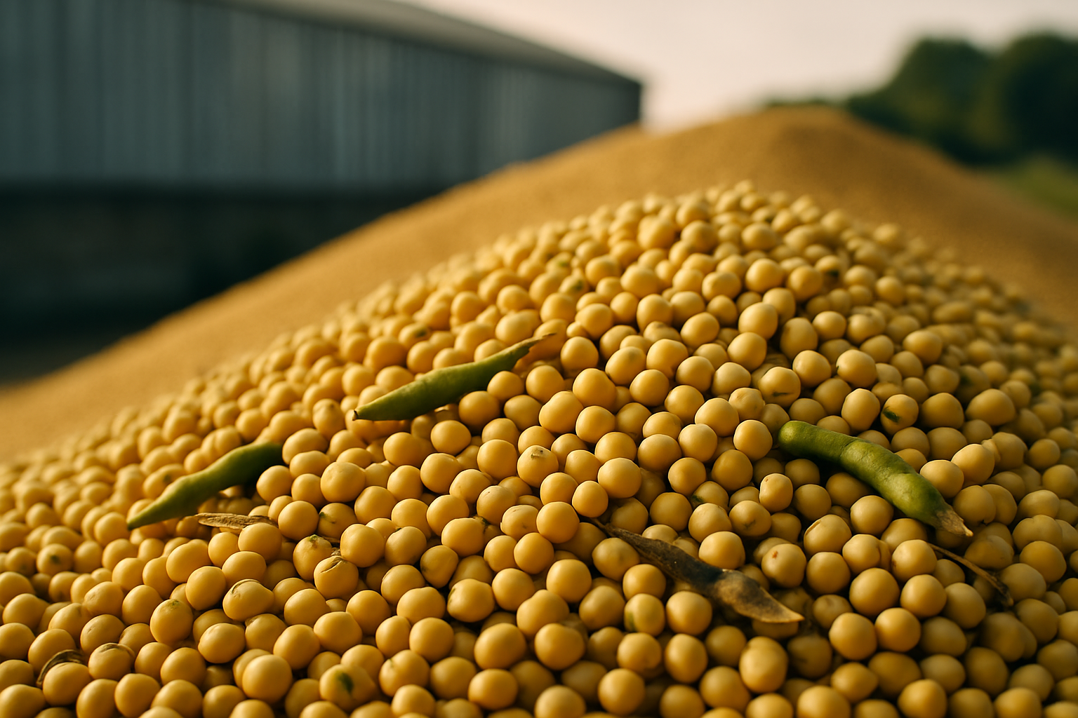 Soja tem leve alta enquanto milho e trigo enfrentam queda