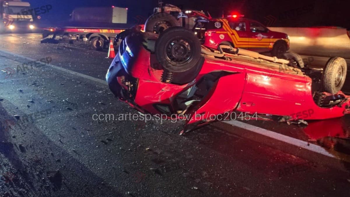 Acidente na Anhanguera resulta em 2 mortes e 7 feridos