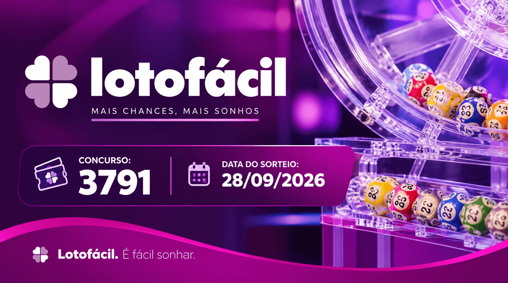 Resultado da Lotofácil de hoje: veja os números sorteados no concurso 3791