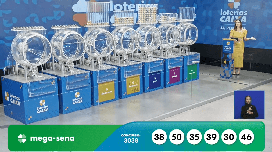 Resultado da Mega-Sena 3038 hoje (30/07): confira as dezenas sorteadas; prêmio acumula para R$ 100 milhões