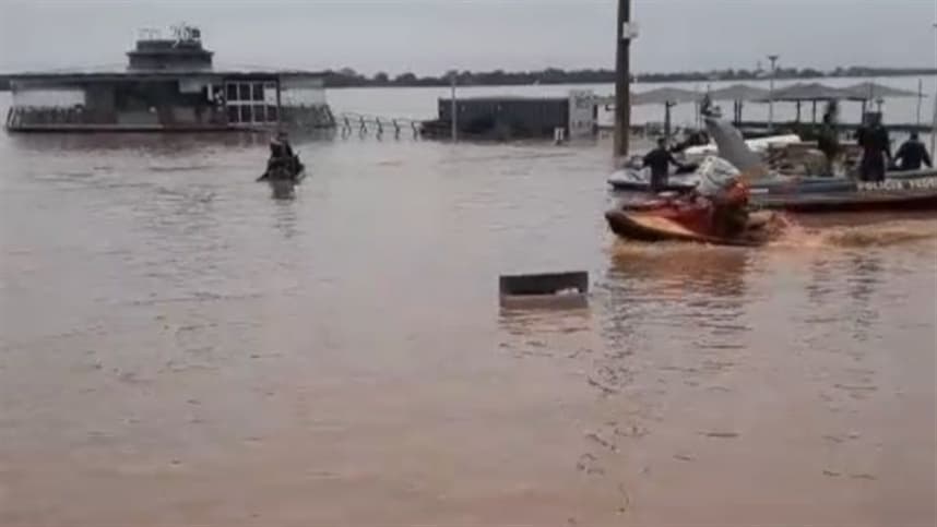 Rio Guaíba supera alerta em Porto Alegre e gera preocupações