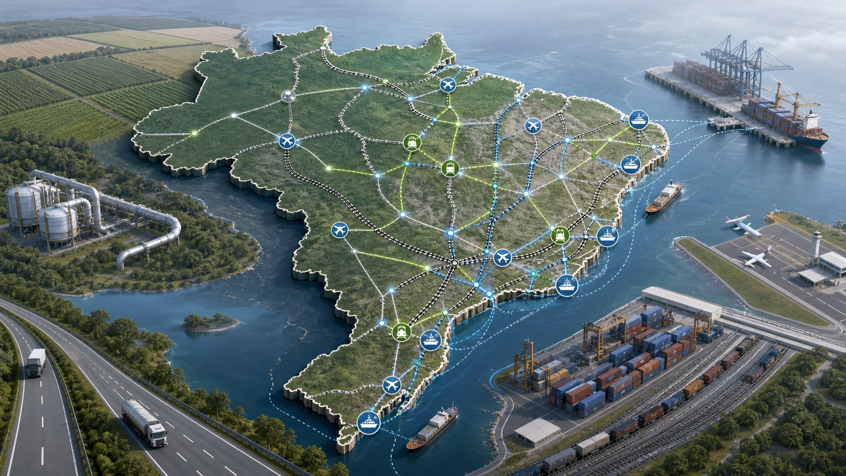 IBGE apresenta pesquisa sobre logística de transportes no Brasil