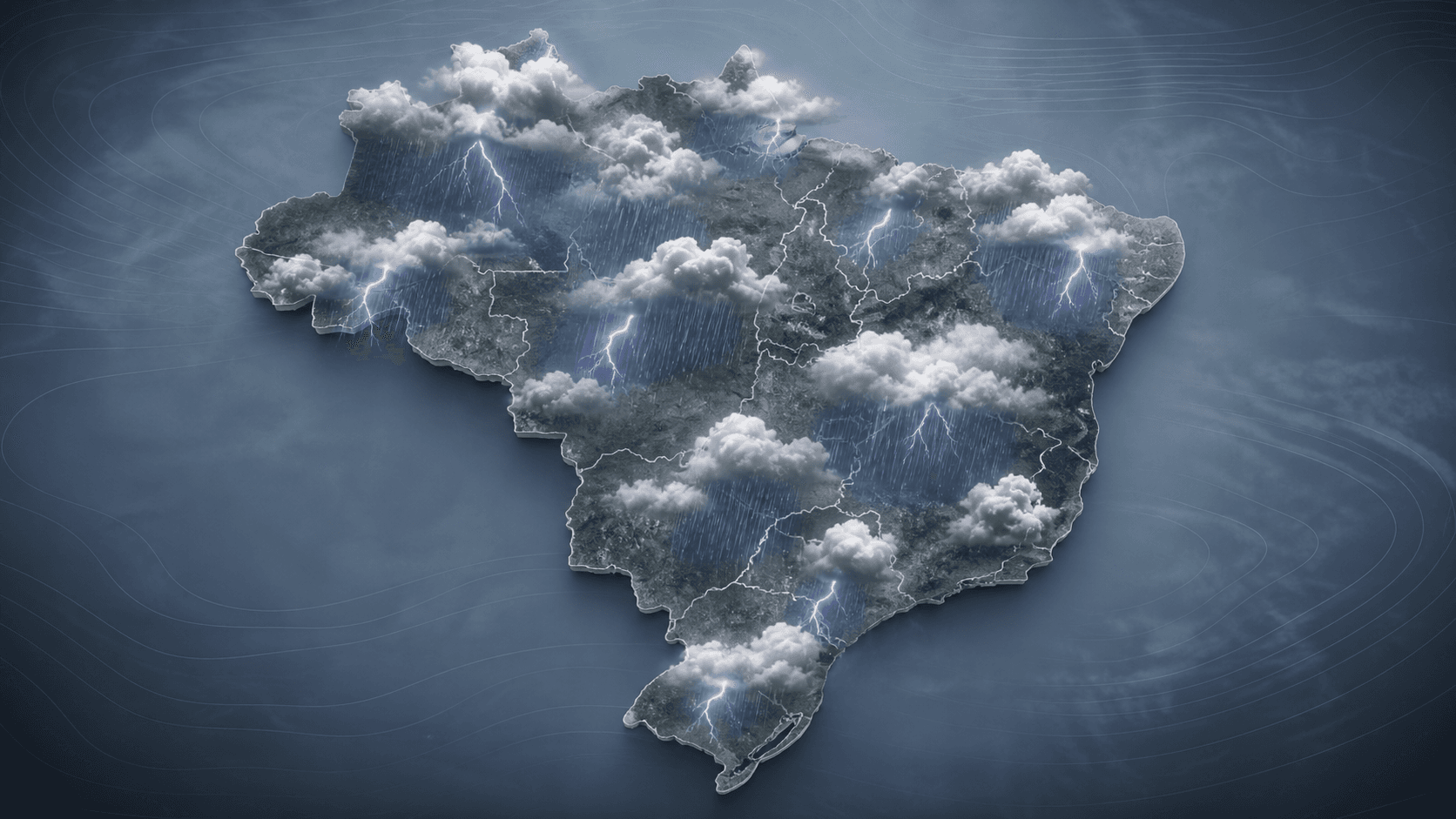 Intensas chuvas afetam Norte, Centro-Oeste e Sudeste nesta segunda-feira