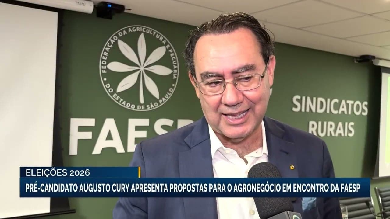 Augusto Cury apresenta propostas para o agronegócio em São Paulo