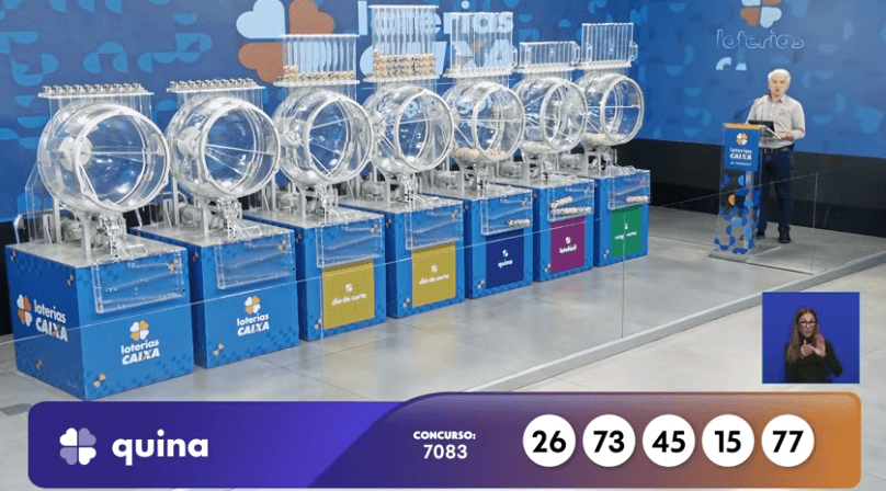 Resultado da Quina 7083 hoje (04/08): confira as cinco dezenas sorteadas